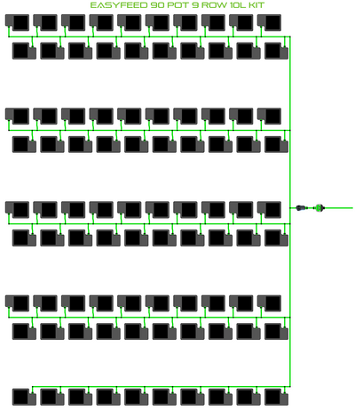 ALIEN EasyFeed 90 Pot 9 Row Kit