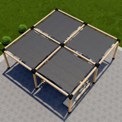 DIY Pergola Kit for a Freestanding Pergola With Canopies - Any Size Up to 24' x 24'