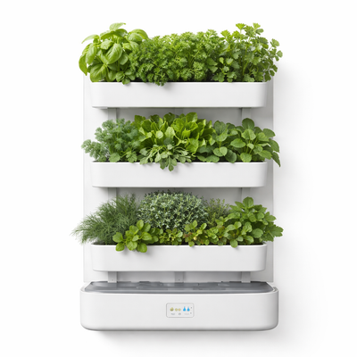 GreenAura LumaWall 3-Tier Herb Garden